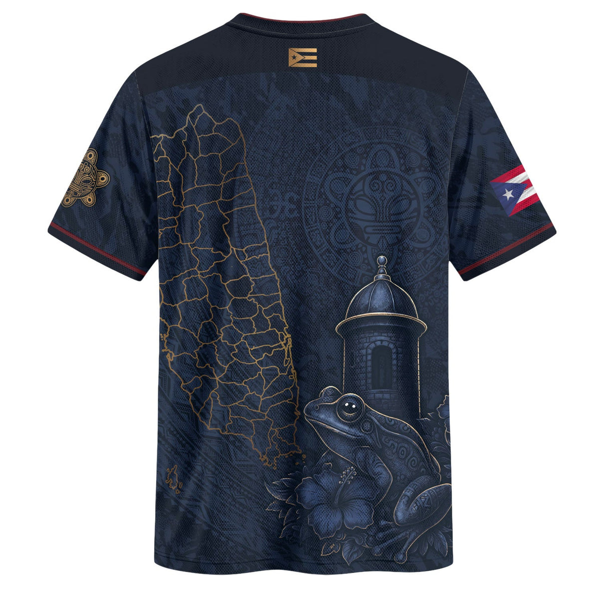 Puerto Rico Soccer Jersey in Navy for for Men and Women, Puerto Rican Stylish Athletic Shirts for, Puerto Rico Shirt, Puerto Rico Jersey, Northryn Co.