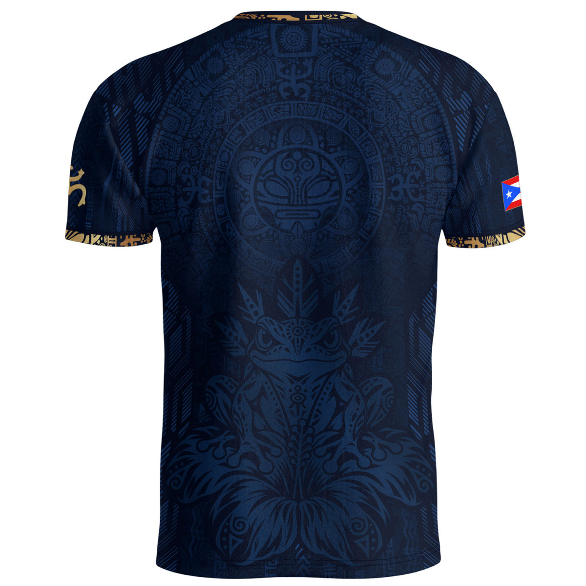 Puerto Rico Soccer Jersey Taino Sun Navy Gold Football Shirt Boricua Flag Apparel