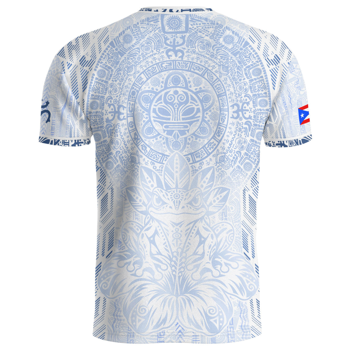Puerto Rico Soccer Jersey White Blue Taino Sun Football Shirt Boricua Flag Apparel