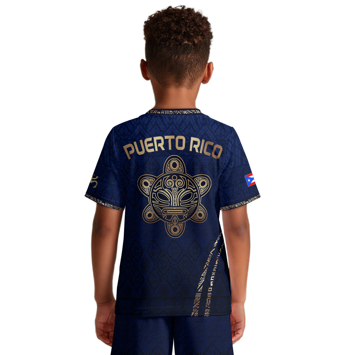 Authentic Youth Puerto Rico Castle Hibiscus Athletic Team Soccer Jersey Shirt Top