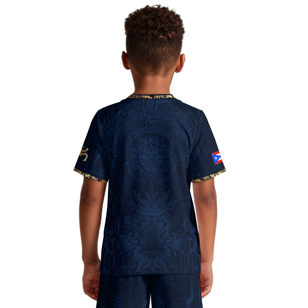 Legendary Youth Puerto Rico Taino Coqui Frog Sun Athletic Team Soccer Jersey Shirt