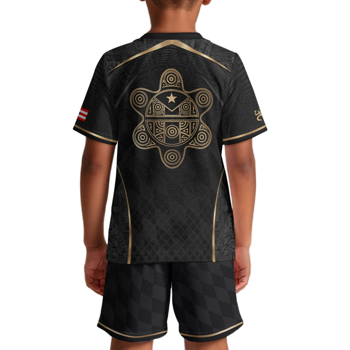 Kids Puerto Rico Soccer Jersey, Authentic Black Taino Coqui Frog for Boy and Girl, Youth Soccer Jersey, Puerto Rico Kids Soccer Jersey, Northryn Co.
