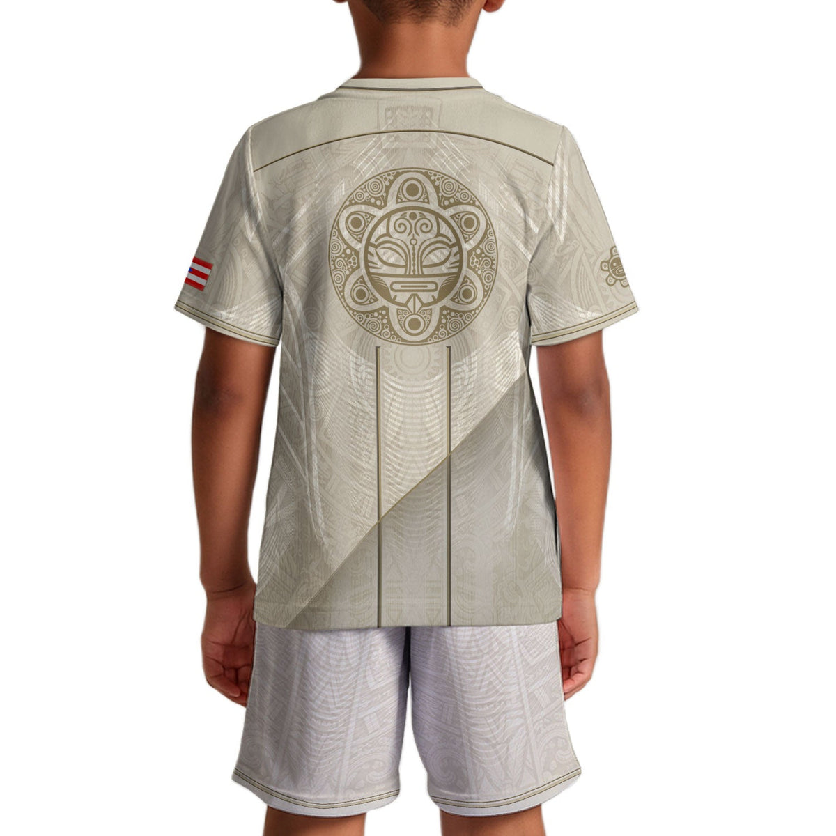 Kids Puerto Rico Soccer Jersey, Classic Beige Taino Coqui Frog for Boy and Girl, Youth Soccer Jersey with Puerto Rico Kids Soccer Jersey, Northryn Co.