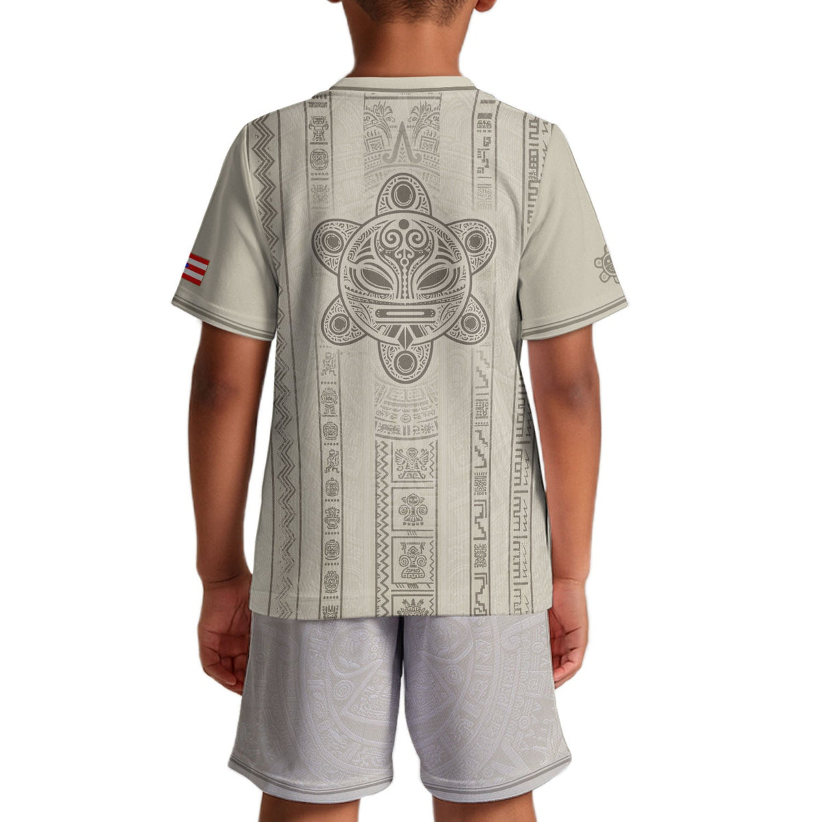 Kids Puerto Rico Soccer Jersey, Desert Beige Taino Coqui Frog for Boy and Girl, Youth Soccer Jersey Meets Puerto Rico Kids Soccer Jersey, Northryn Co.