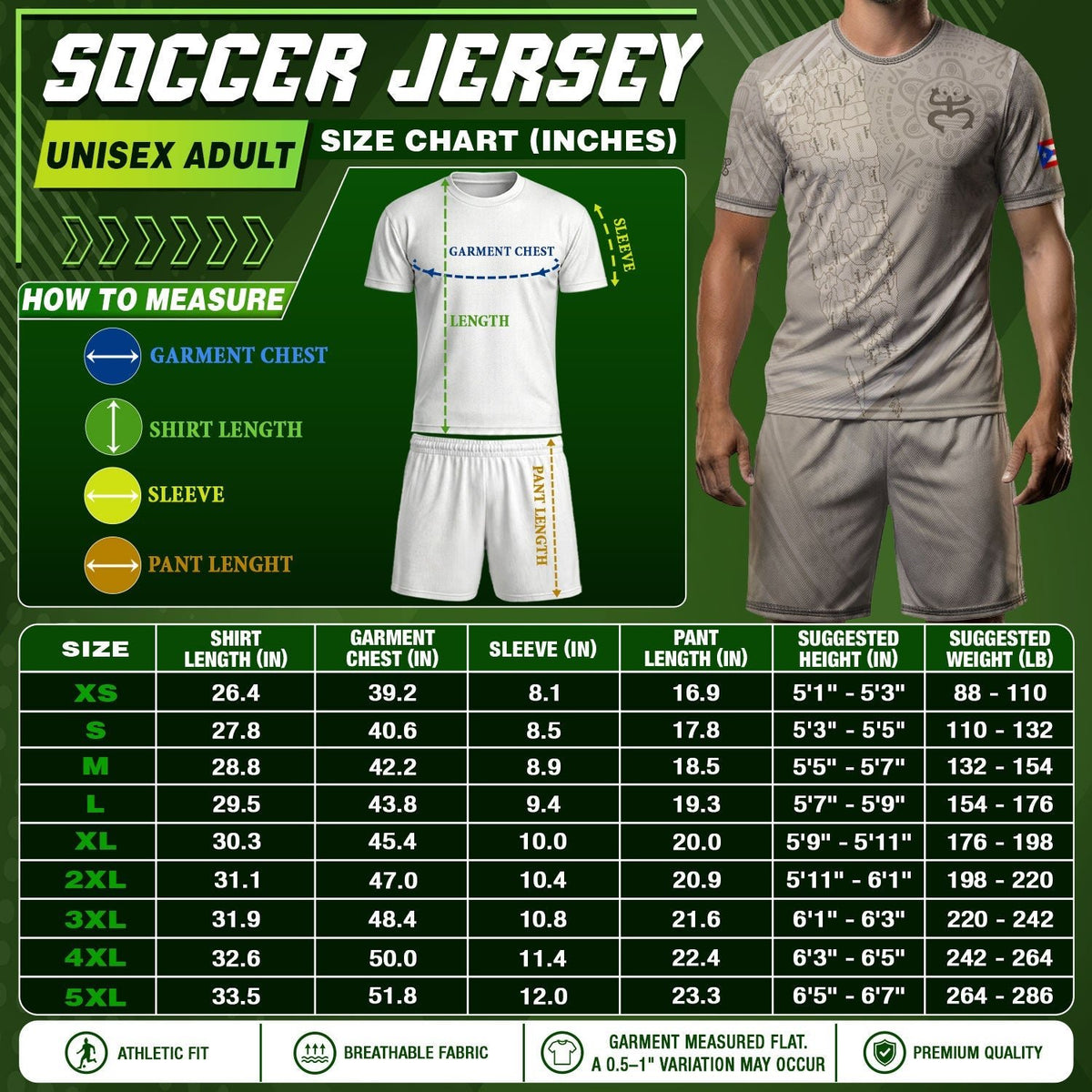 Beige Puerto Rico Soccer Jersey for Men and Women, Map Boricua El Morro Taino Pride Features Coqui Frog, Puerto Rico Jersey and Puerto Rico Shirt, Northryn Co.