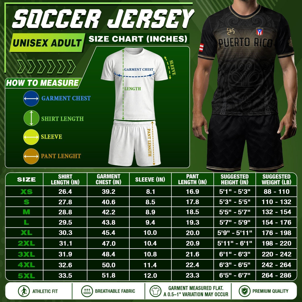 Puerto Rico Soccer Jersey with Coqui Frog for Men and Women, Taino Tribal National Black Gold, Puerto Rico Shirt and Puerto Rico Jersey, Northryn Co.