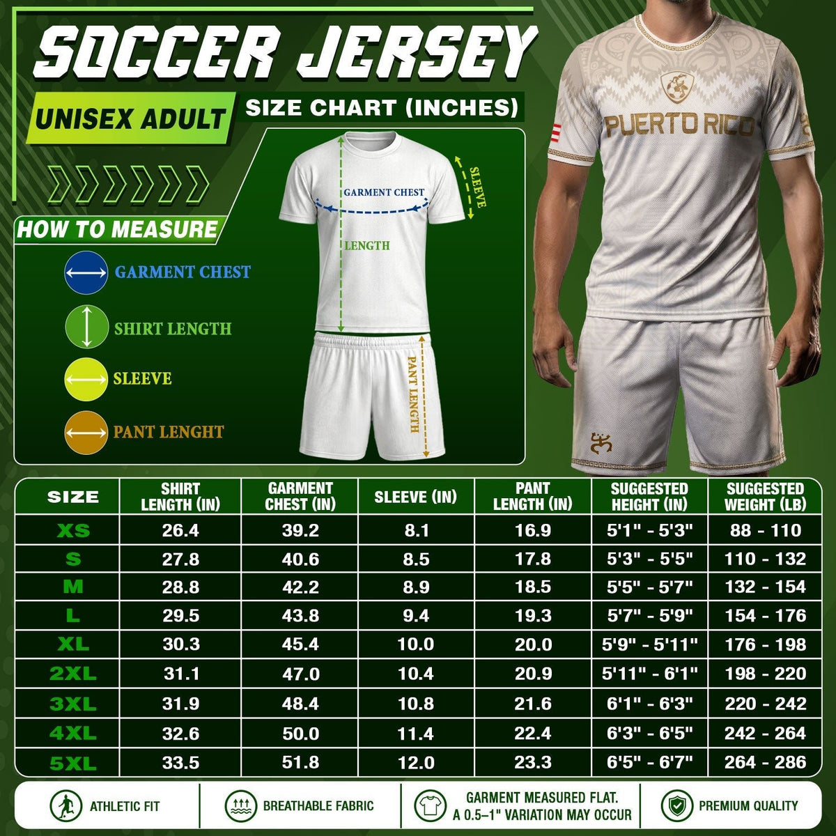 For Puerto White Gold Puerto Rico Soccer Jersey for Men and Women, Rican for Mens, Best Puerto Rico Shirt with Puerto Rico Jersey Style, Northryn Co.