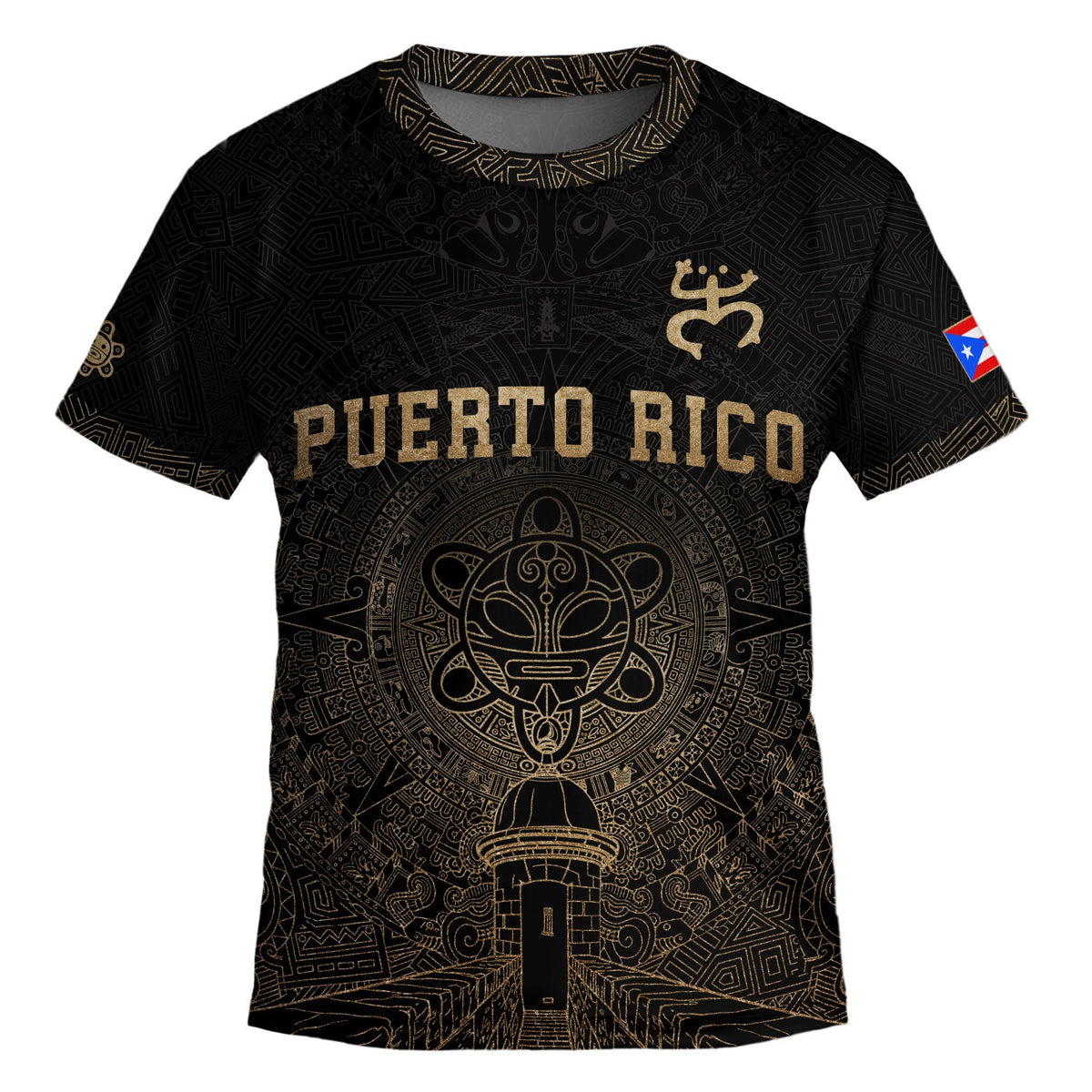 Black Gold Coqui, Kids Puerto Rico Soccer Jersey with Frog Garita for Boy and Girl, Puerto Rico Kids Soccer Jersey, Youth Soccer Jersey, Northryn Co.