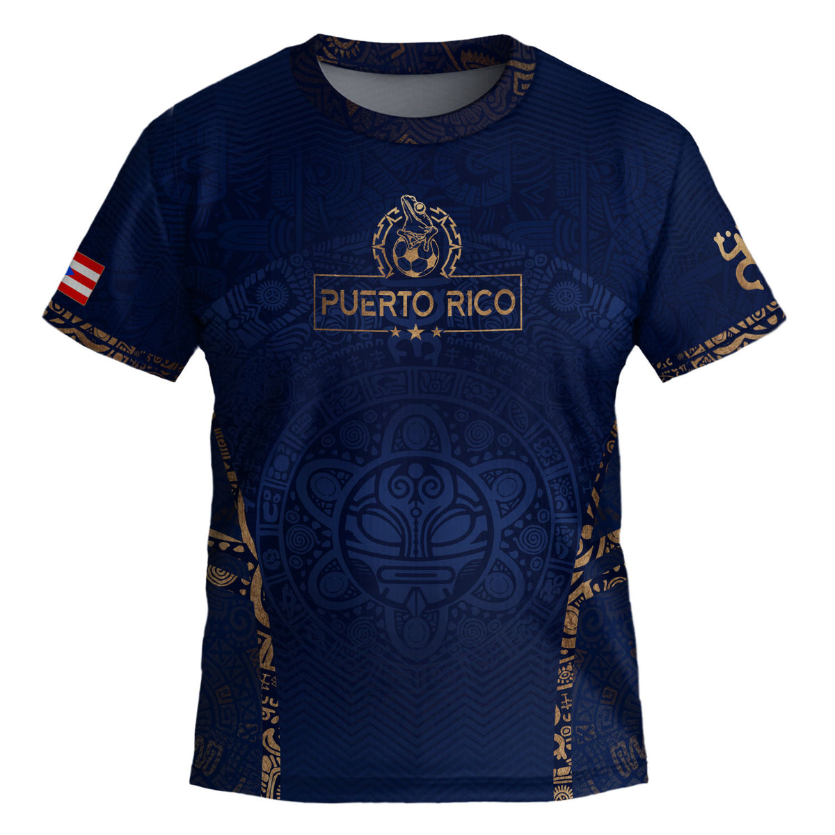 Authentic Youth Puerto Rico Taino Coqui Frog Athletic Team Soccer Jersey Shirt Top