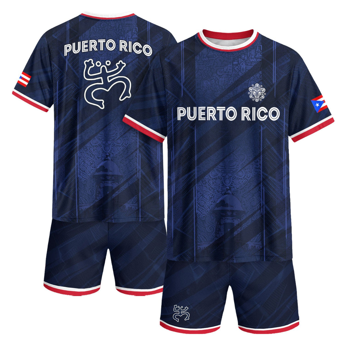 Puerto Rico Soccer Jersey for Men and Women, Navy Coqui Frog Garita National Heritage Boricua, Puerto Rico Jersey and Puerto Rico Shirt, Northryn Co.