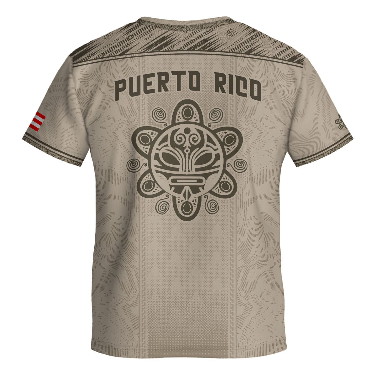Beige Gold Coqui, Kids Puerto Rico Soccer Jersey with Frog Floral for Boy and Girl, Puerto Rico Kids Soccer Jersey, Youth Soccer Jersey, Northryn Co.