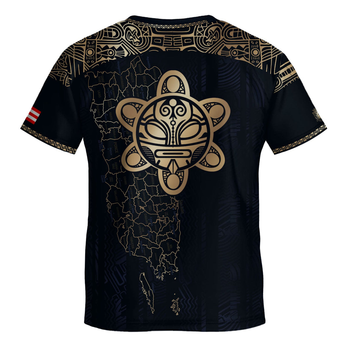 Navy Gold Taino, Kids Puerto Rico Soccer Jersey for Boy and Girl with Sun Garita, Puerto Rico Kids Soccer Jersey and Youth Soccer Jersey, Northryn Co.