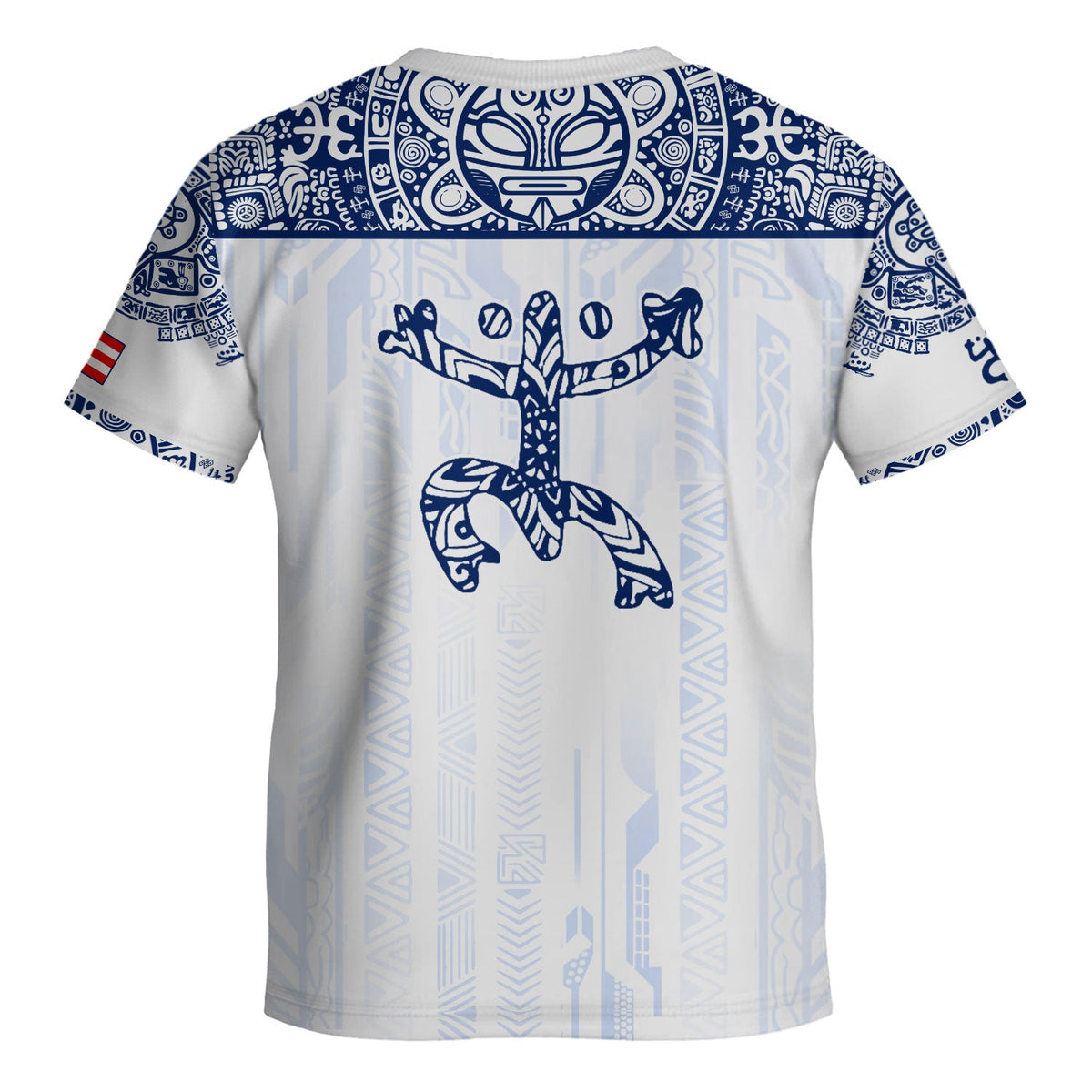 Kids Puerto Rico Soccer Jersey, White Blue Coqui Frog Garita for Boy and Girl, Youth Soccer Jersey Meets Puerto Rico Kids Soccer Jersey, Northryn Co.