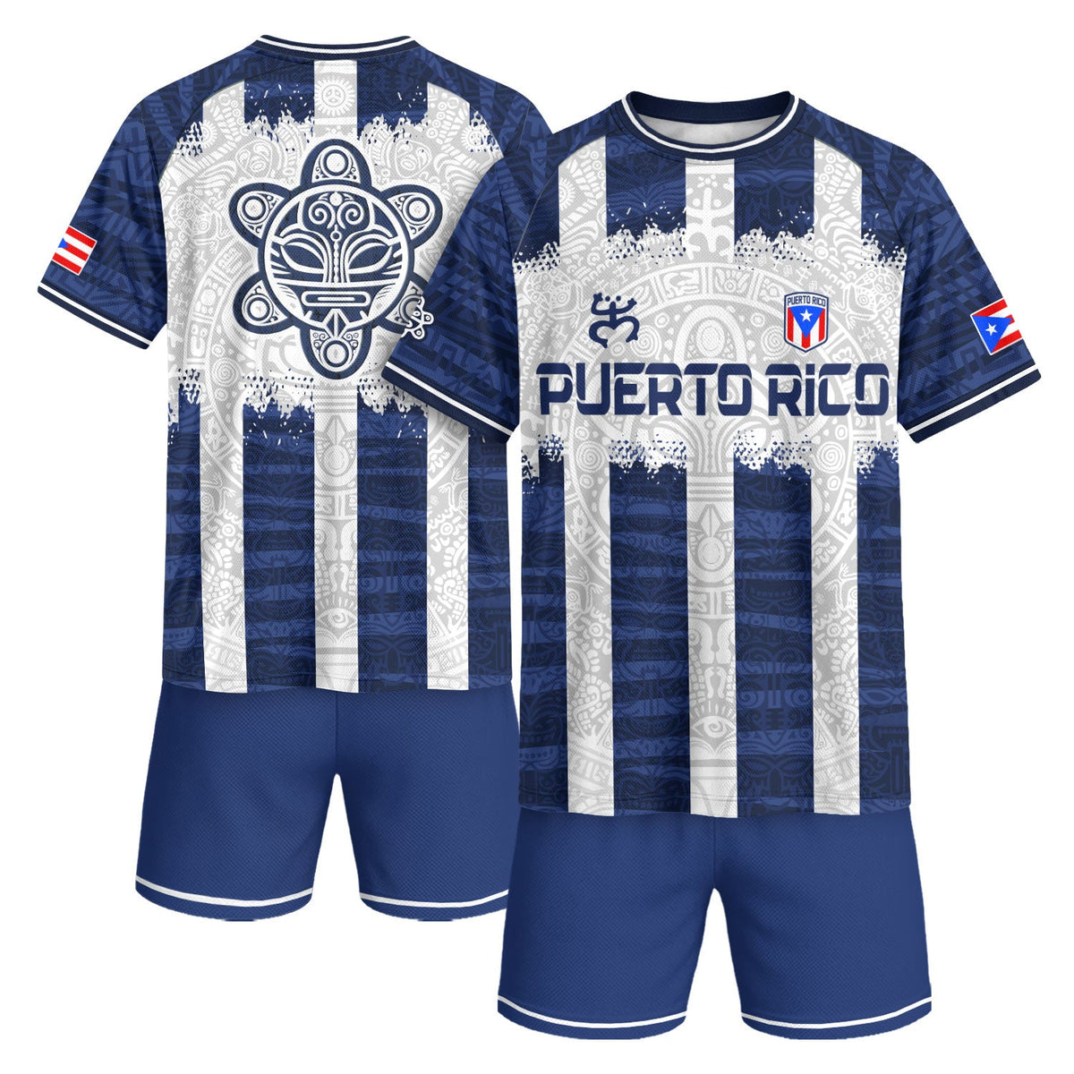 Coqui Frog White Navy Puerto Rico Soccer Jersey for Men and Women, Boricua Taino Tribal National, Puerto Rico Shirt, Puerto Rico Jersey, Northryn Co.