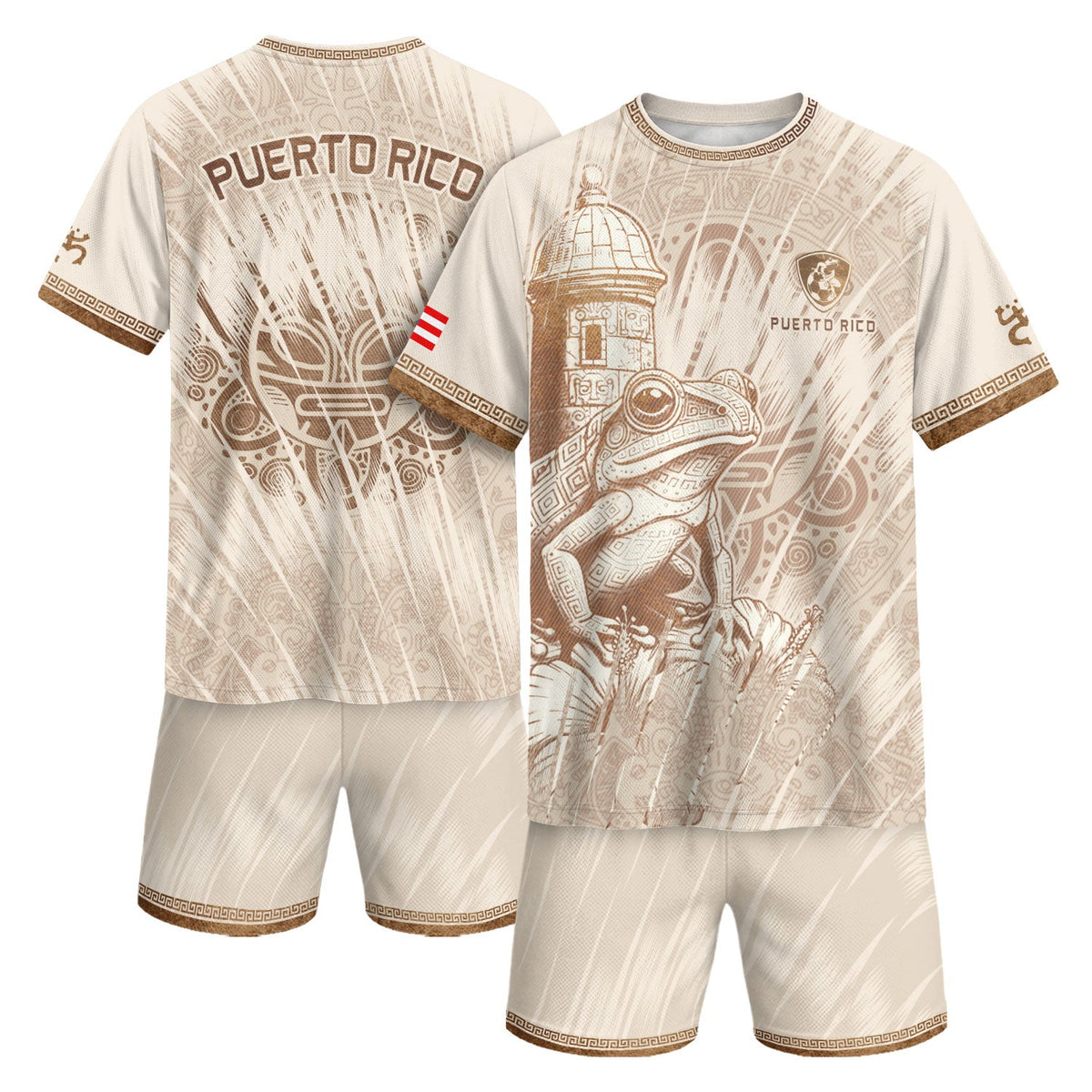 Puerto Rico Soccer Jersey for Men and Women, Beige Puerto Rican for Mens, Trending Puerto Rico Jersey with Puerto Rico Shirt Appeal, Northryn Co.
