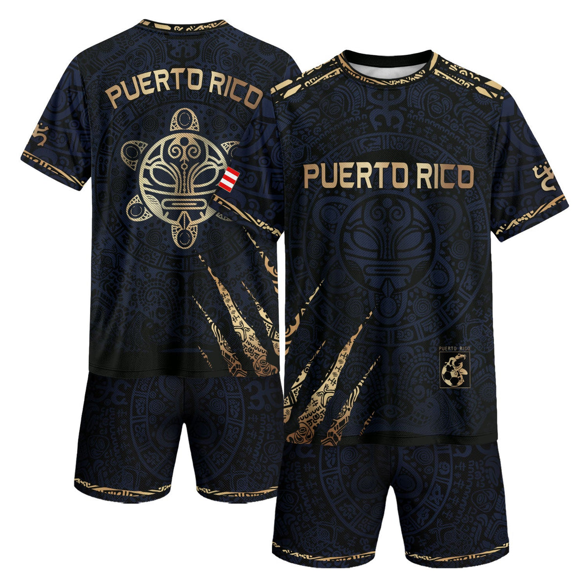 For Puerto Navy Gold Puerto Rico Soccer Jersey for Men and Women, Rican for Mens, Best Puerto Rico Jersey with Puerto Rico Shirt Style, Northryn Co.