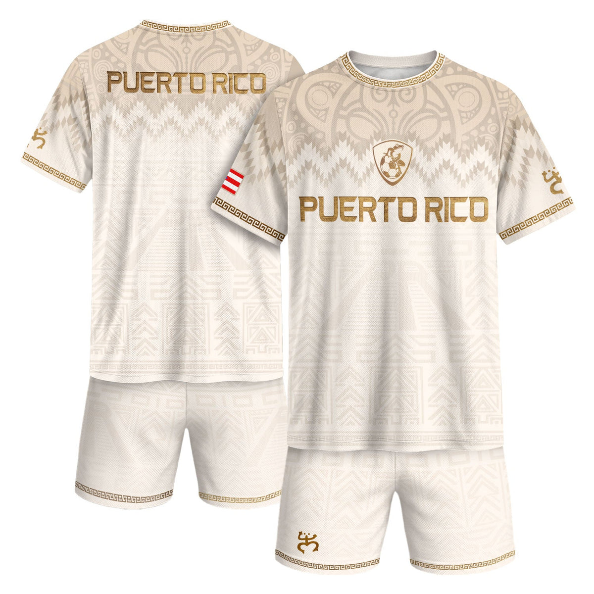 For Puerto White Gold Puerto Rico Soccer Jersey for Men and Women, Rican for Mens, Best Puerto Rico Shirt with Puerto Rico Jersey Style, Northryn Co.