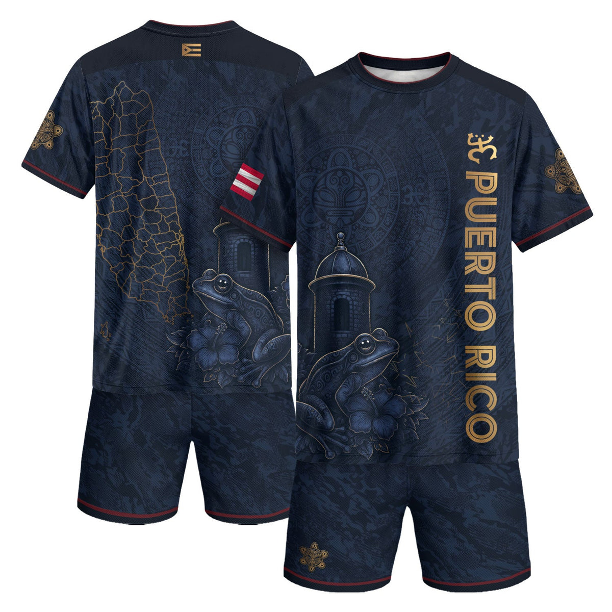 Puerto Rico Soccer Jersey in Navy for for Men and Women, Puerto Rican Stylish Athletic Shirts for, Puerto Rico Shirt, Puerto Rico Jersey, Northryn Co.