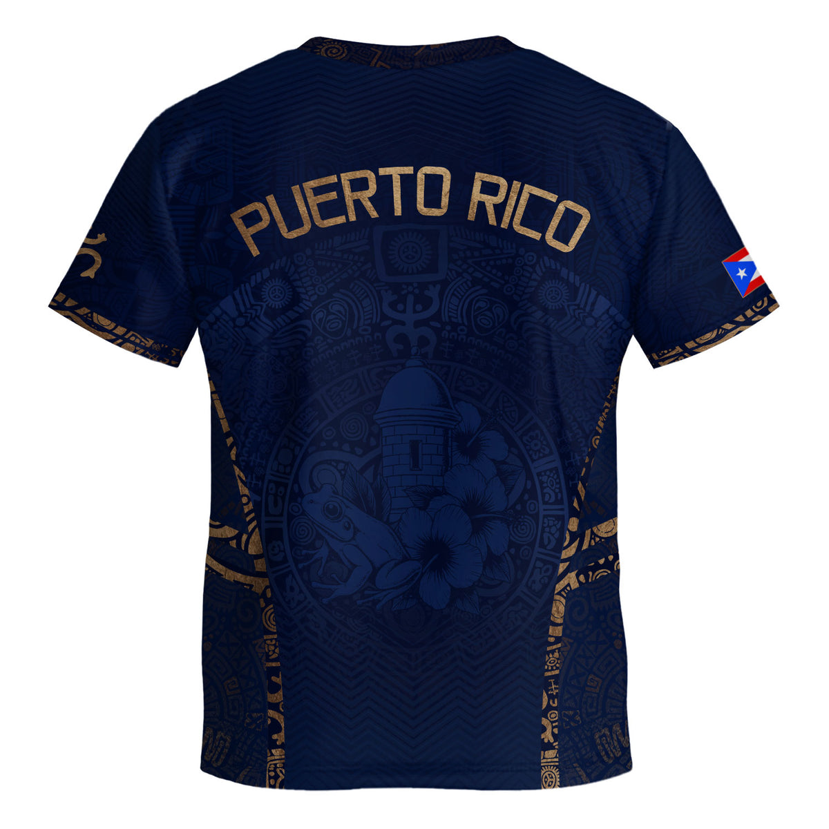 Authentic Youth Puerto Rico Taino Coqui Frog Athletic Team Soccer Jersey Shirt Top