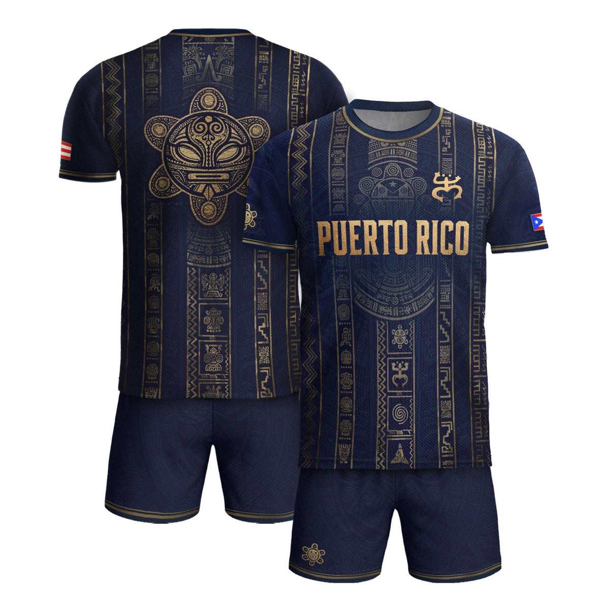 Coqui Frog Navy Puerto Rico Soccer Jersey for Men and Women, Boricua Taino Culture Graphic, Top Puerto Rico Jersey and Puerto Rico Shirt, Northryn Co.