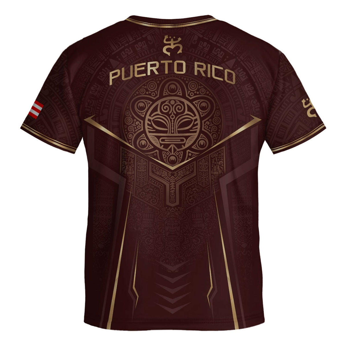 Authentic Maroon, Kids Puerto Rico Soccer Jersey for Boy and Girl with Taino Coqui, Puerto Rico Kids Soccer Jersey, Youth Soccer Jersey, Northryn Co.