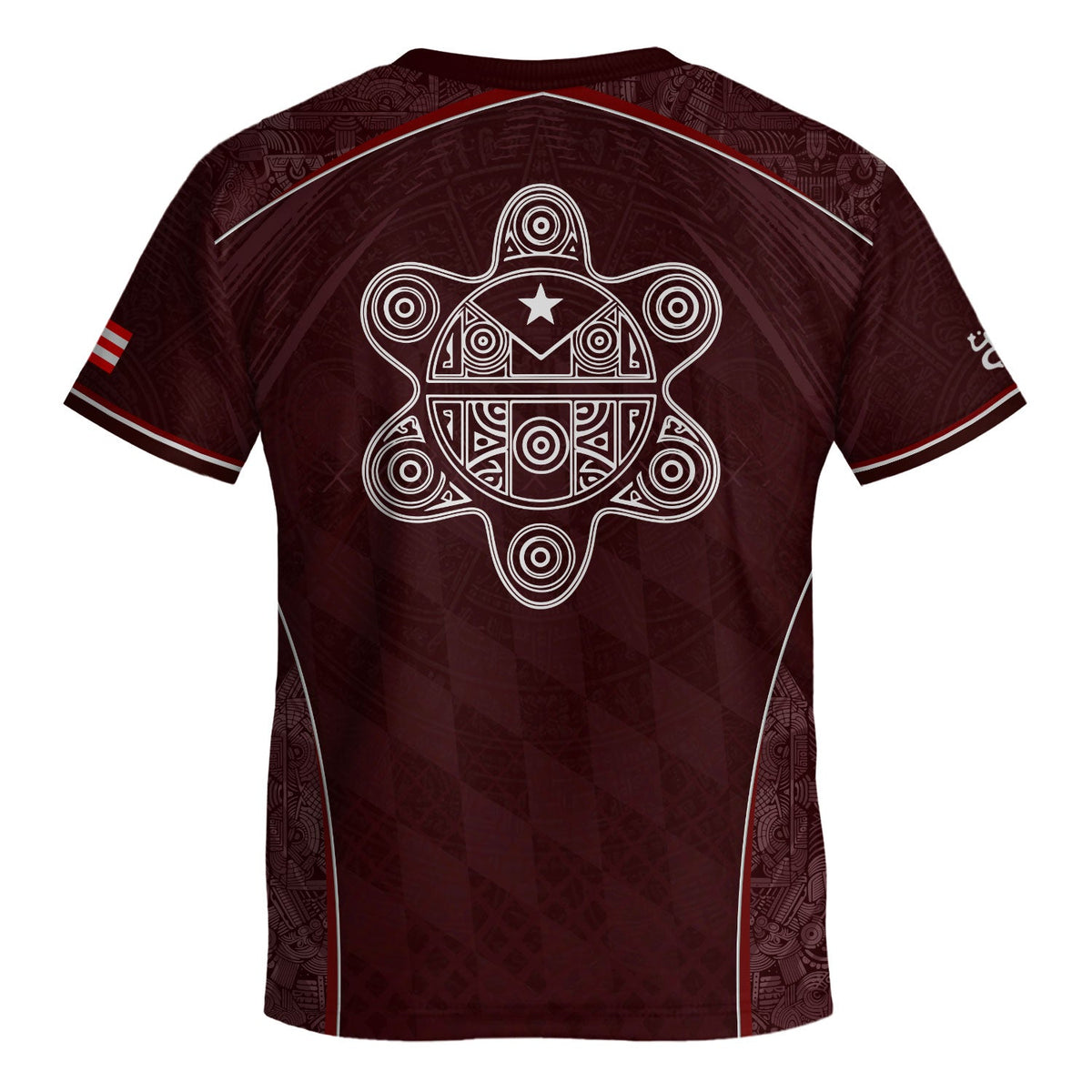 Maroon Taino, Kids Puerto Rico Soccer Jersey with Coqui Frog for Boy and Girl, Puerto Rico Kids Soccer Jersey Meets Youth Soccer Jersey, Northryn Co.