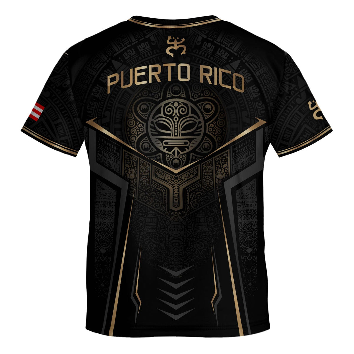 Kids Puerto Rico Soccer Jersey for Boy and Girl, Black Gold Boricua Pride, Youth Soccer Jersey with Puerto Rico Kids Soccer Jersey Pride, Northryn Co.