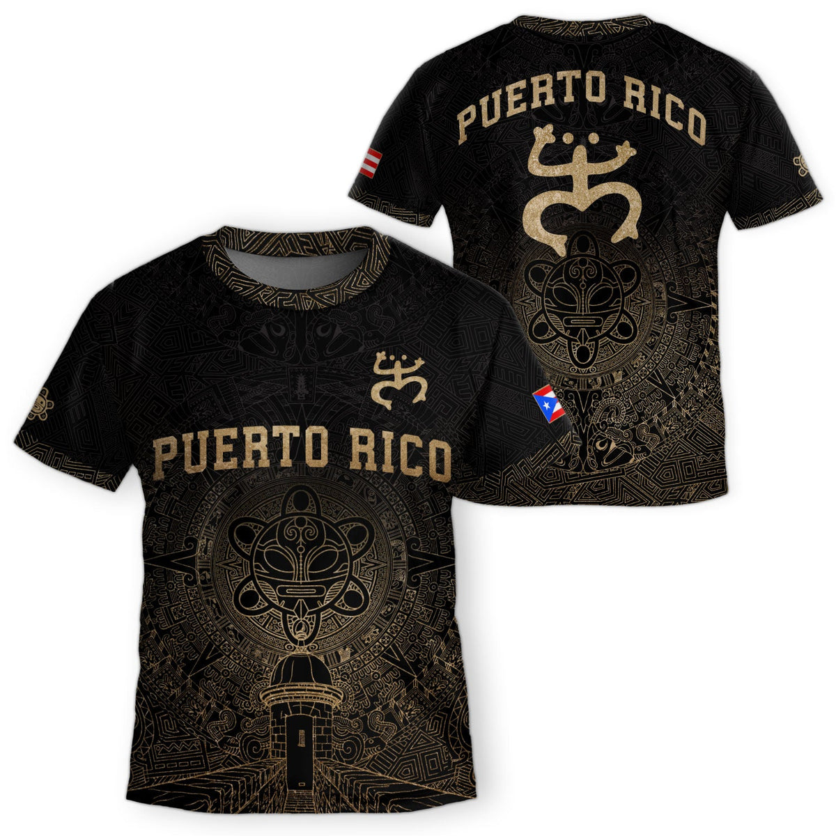 Black Gold Coqui, Kids Puerto Rico Soccer Jersey with Frog Garita for Boy and Girl, Puerto Rico Kids Soccer Jersey, Youth Soccer Jersey, Northryn Co.