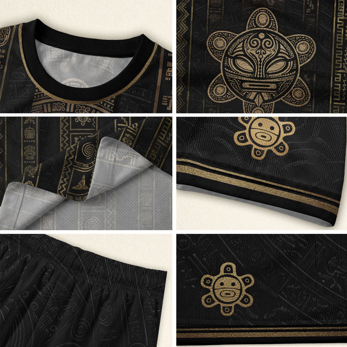 Taino Heritage Black Puerto Rico Soccer Jersey for Men and Women, Petroglyph, Trending Puerto Rico Shirt with Puerto Rico Jersey Appeal, Northryn Co.
