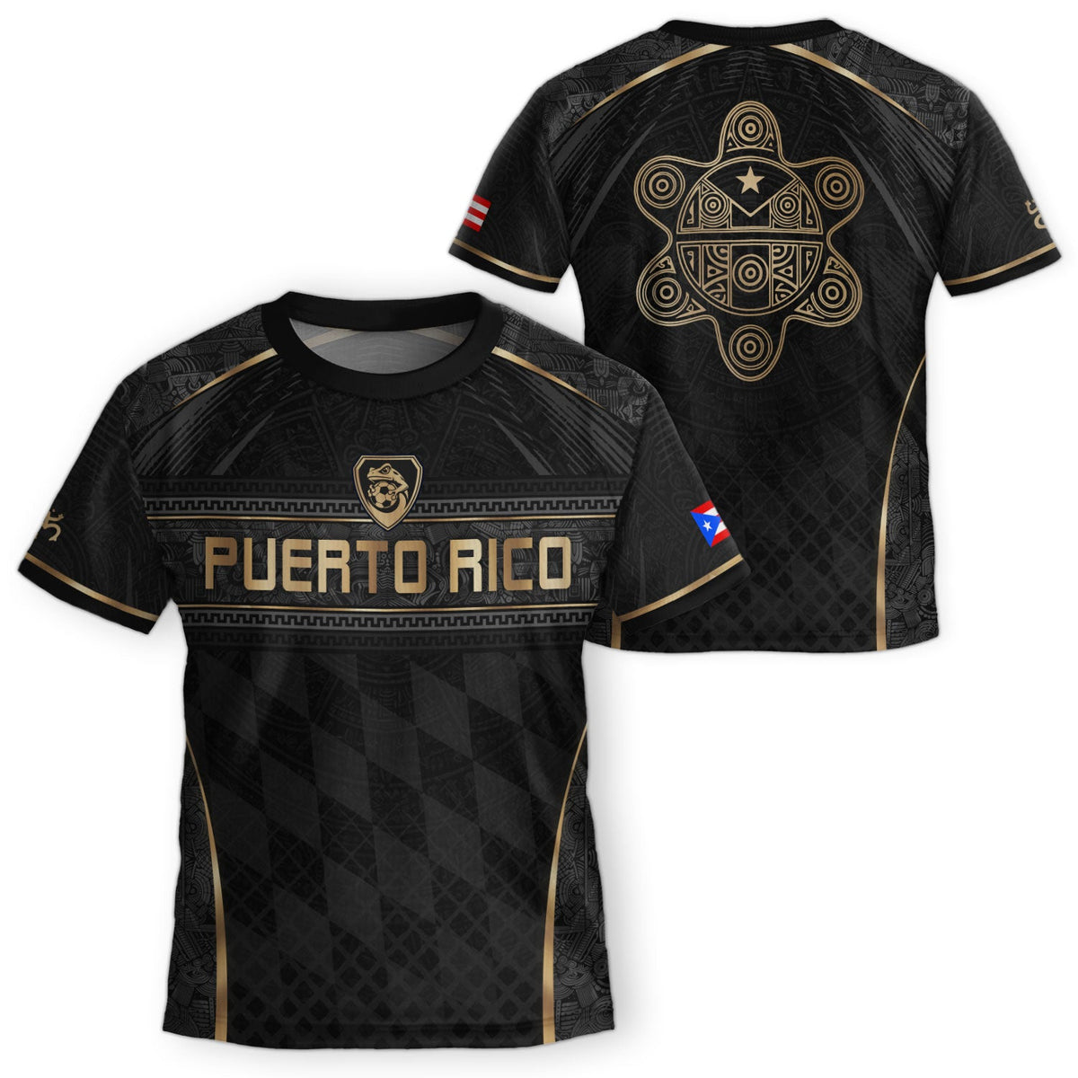 Kids Puerto Rico Soccer Jersey, Authentic Black Taino Coqui Frog for Boy and Girl, Youth Soccer Jersey, Puerto Rico Kids Soccer Jersey, Northryn Co.