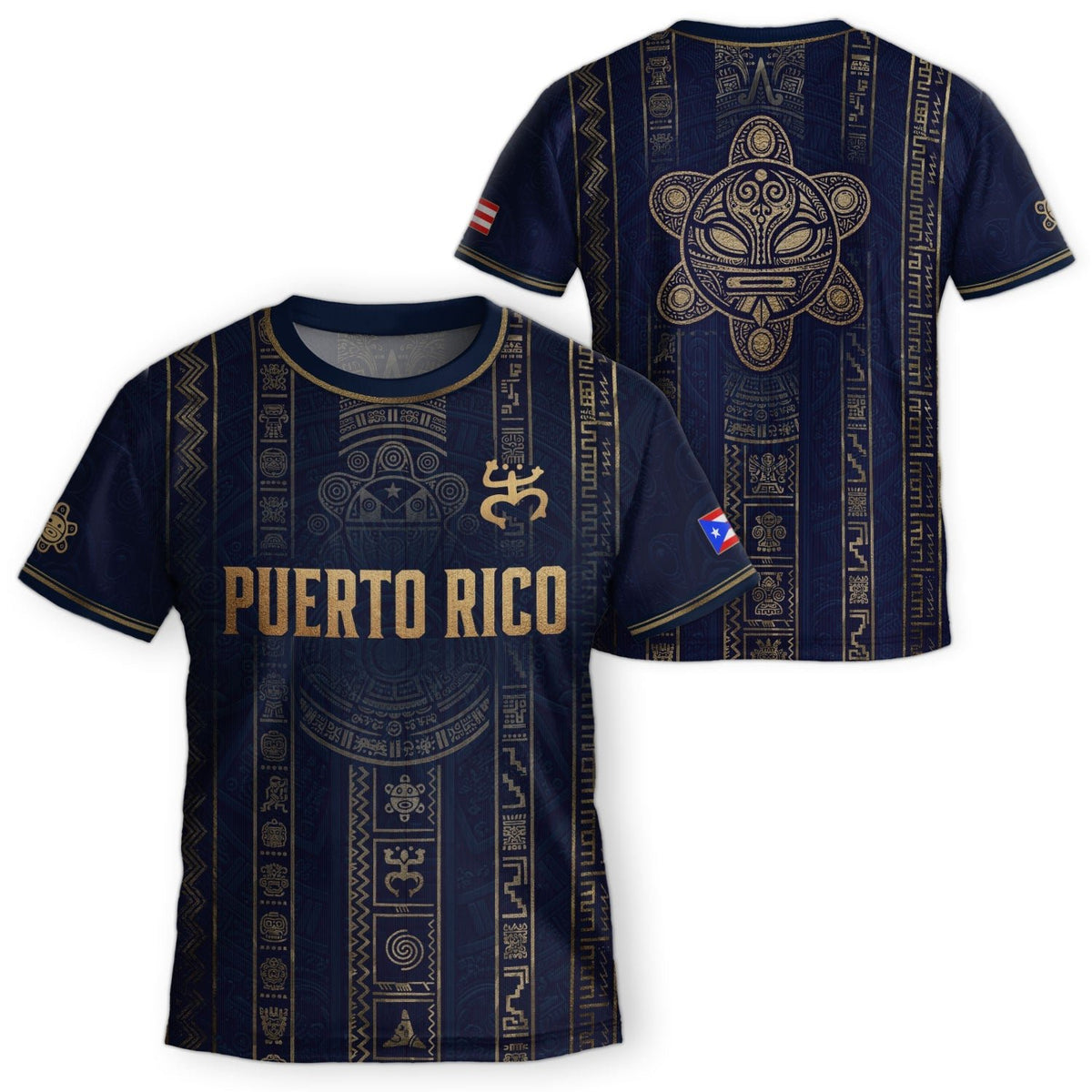 Navy Taino, Kids Puerto Rico Soccer Jersey with Coqui Frog for Boy and Girl, Puerto Rico Kids Soccer Jersey for Youth Soccer Jersey Fans, Northryn Co.