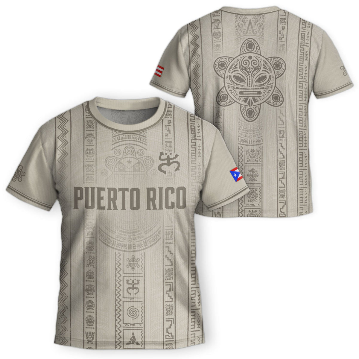 Kids Puerto Rico Soccer Jersey, Desert Beige Taino Coqui Frog for Boy and Girl, Youth Soccer Jersey Meets Puerto Rico Kids Soccer Jersey, Northryn Co.