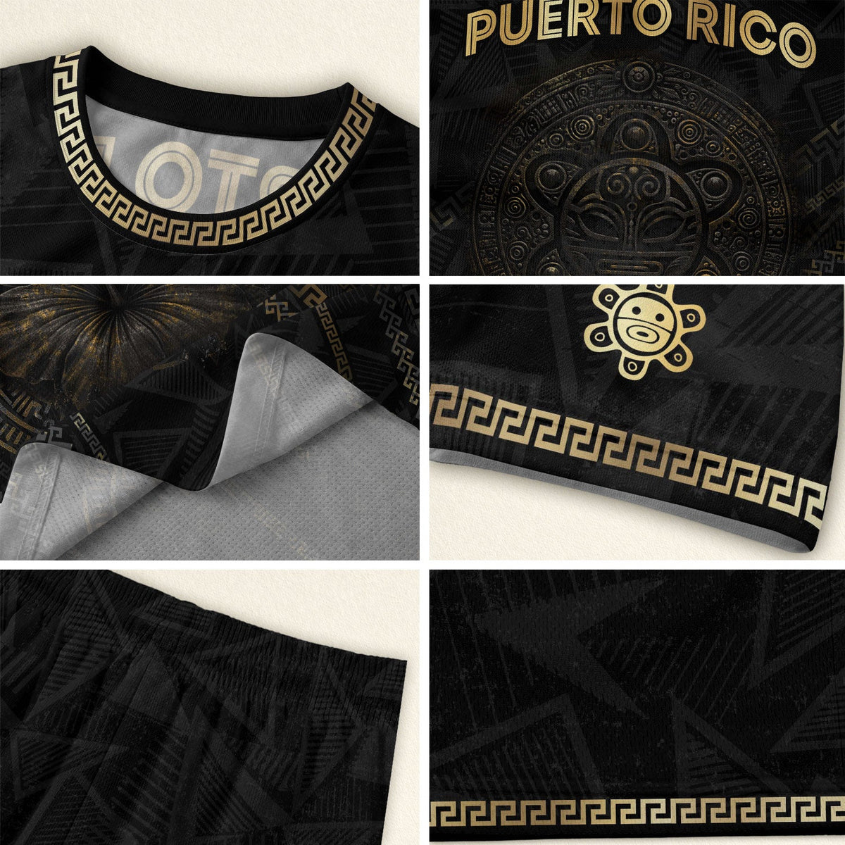 Limited Edition Black Gold Puerto Rico Soccer Jersey for Men and Women, Tribal Coqui Heritage, Puerto Rico Shirt and Puerto Rico Jersey, Northryn Co.