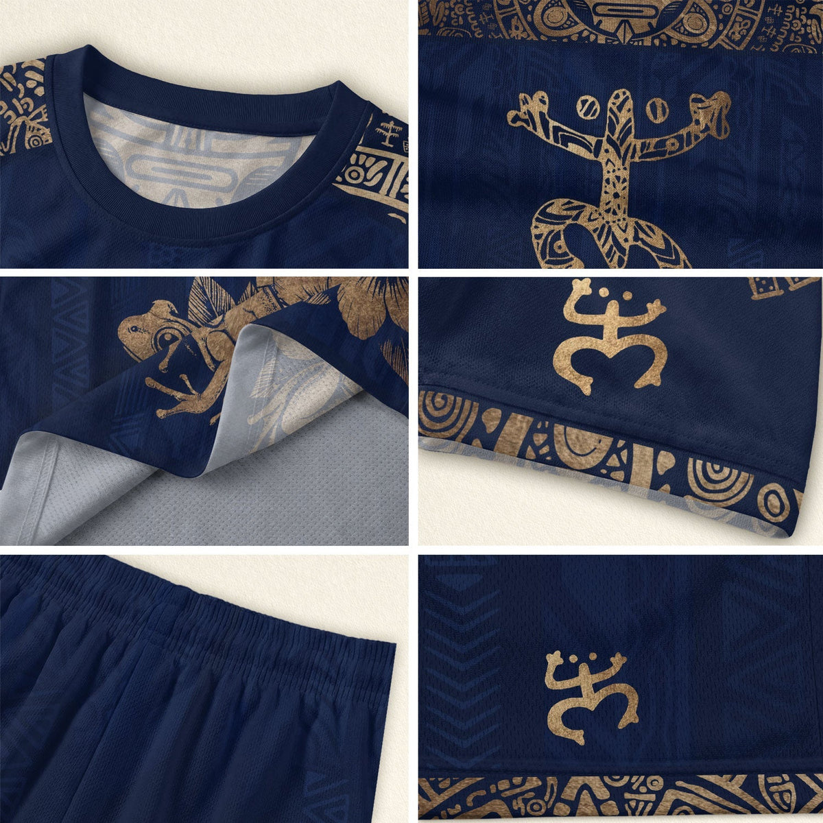 Puerto Rico Soccer Jersey in Navy Gold for Men and Women, Coqui Frog Garita Flower National, Puerto Rico Jersey and Puerto Rico Shirt, Northryn Co.
