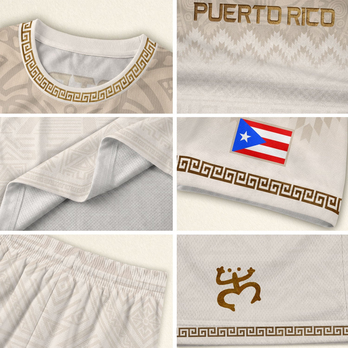 For Puerto White Gold Puerto Rico Soccer Jersey for Men and Women, Rican for Mens, Best Puerto Rico Shirt with Puerto Rico Jersey Style, Northryn Co.