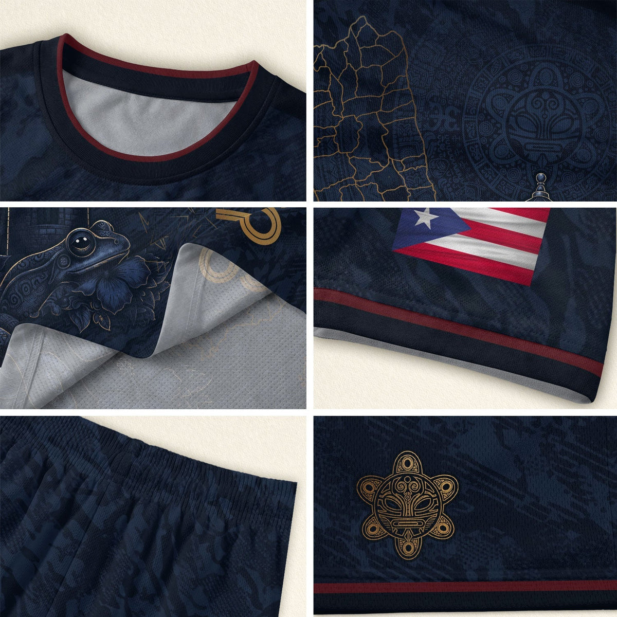 Puerto Rico Soccer Jersey in Navy for for Men and Women, Puerto Rican Stylish Athletic Shirts for, Puerto Rico Shirt, Puerto Rico Jersey, Northryn Co.