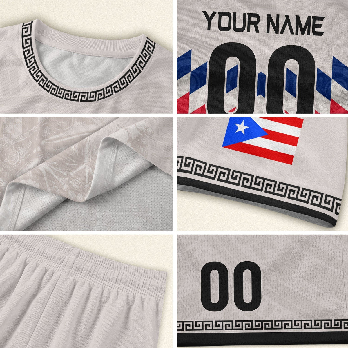 Custom Puerto Rico Soccer Jersey, White Lightweight Team Style, Puerto Rico Shirt for Men and Women as a Personalized Football Jersey, Northryn Co.