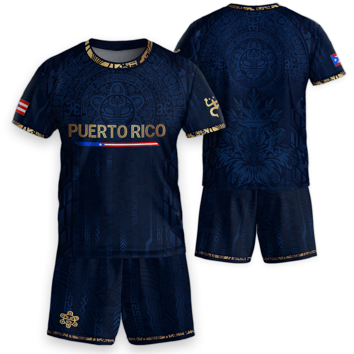 Legendary Youth Puerto Rico Taino Coqui Frog Sun Athletic Team Soccer Jersey Shirt