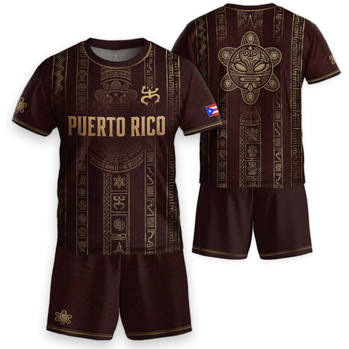 Kids Puerto Rico Soccer Jersey, Maroon Boricua Pride for Boy and Girl, Youth Soccer Jersey Meets Puerto Rico Kids Soccer Jersey Heritage, Northryn Co.