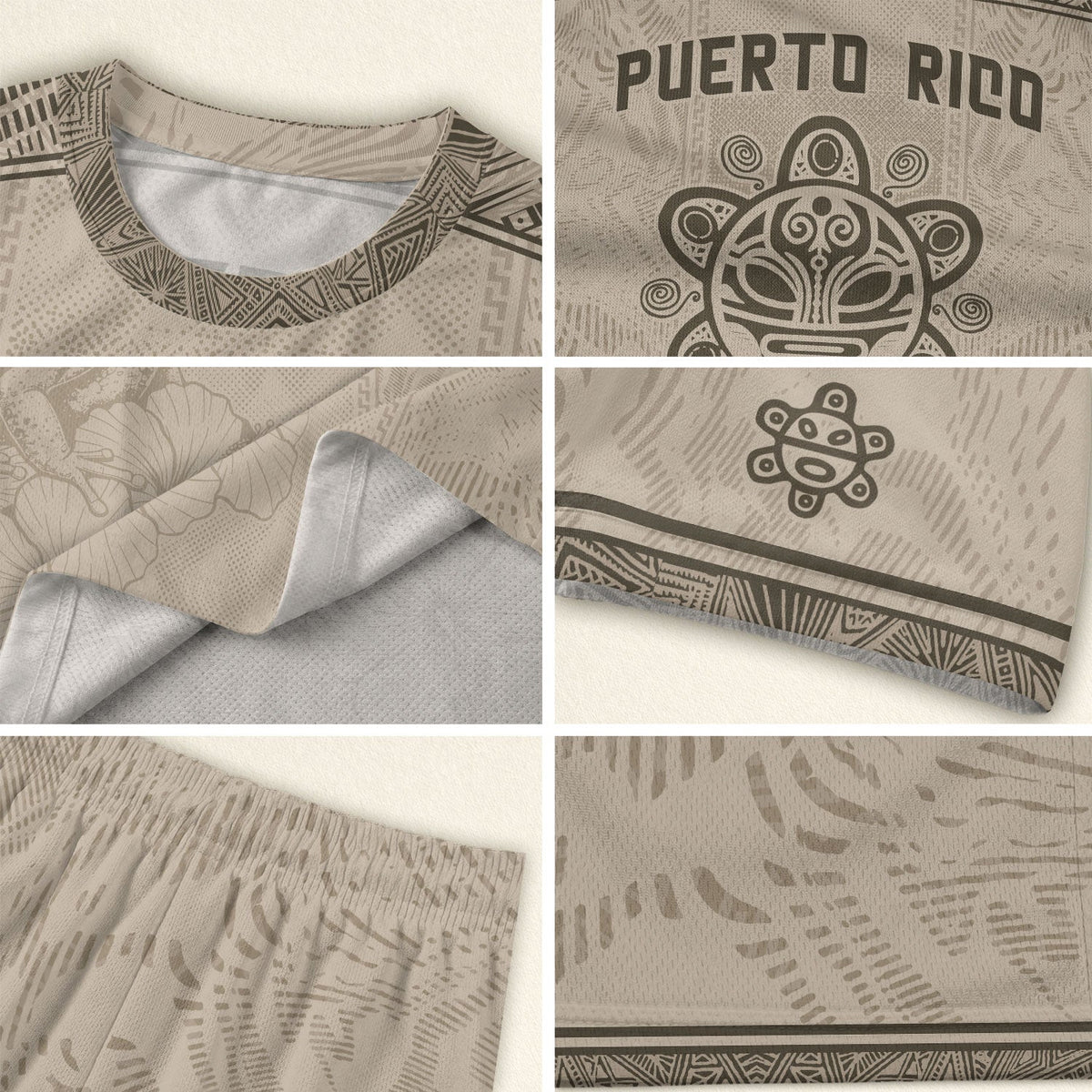 Beige Gold Coqui, Kids Puerto Rico Soccer Jersey with Frog Floral for Boy and Girl, Puerto Rico Kids Soccer Jersey, Youth Soccer Jersey, Northryn Co.