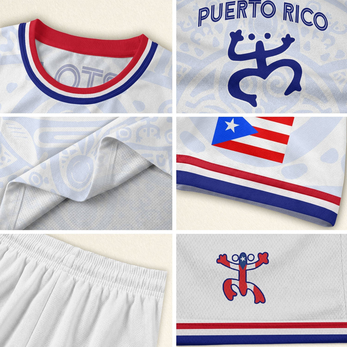 White Blue Boricua, Kids Puerto Rico Soccer Jersey with Taino Mask for Boy and Girl, Puerto Rico Kids Soccer Jersey, Youth Soccer Jersey, Northryn Co.