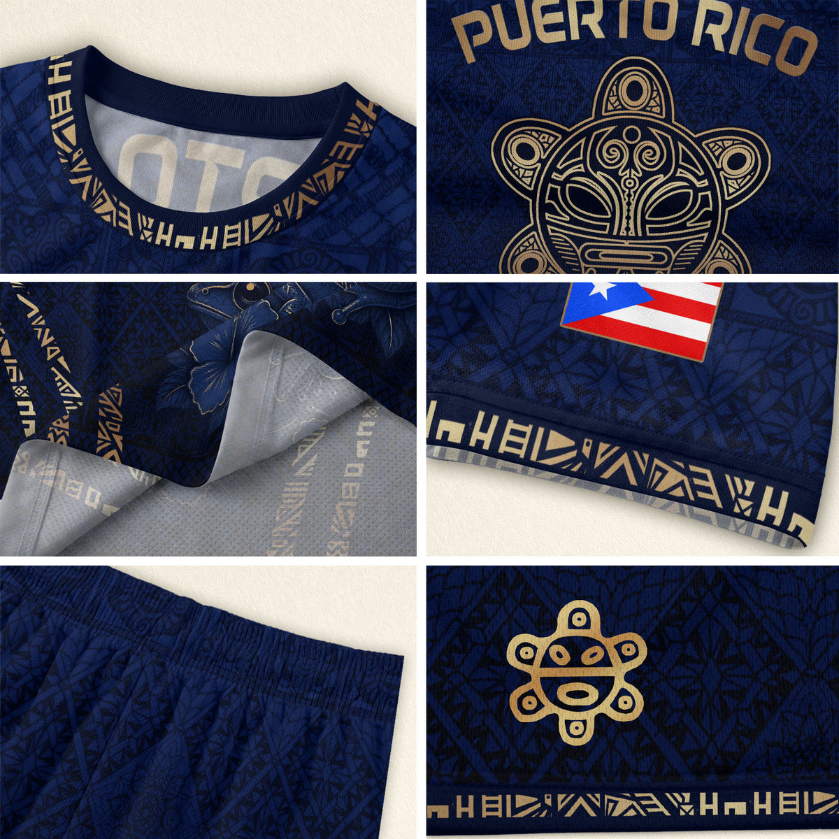 Authentic Youth Puerto Rico Castle Hibiscus Athletic Team Soccer Jersey Shirt Top
