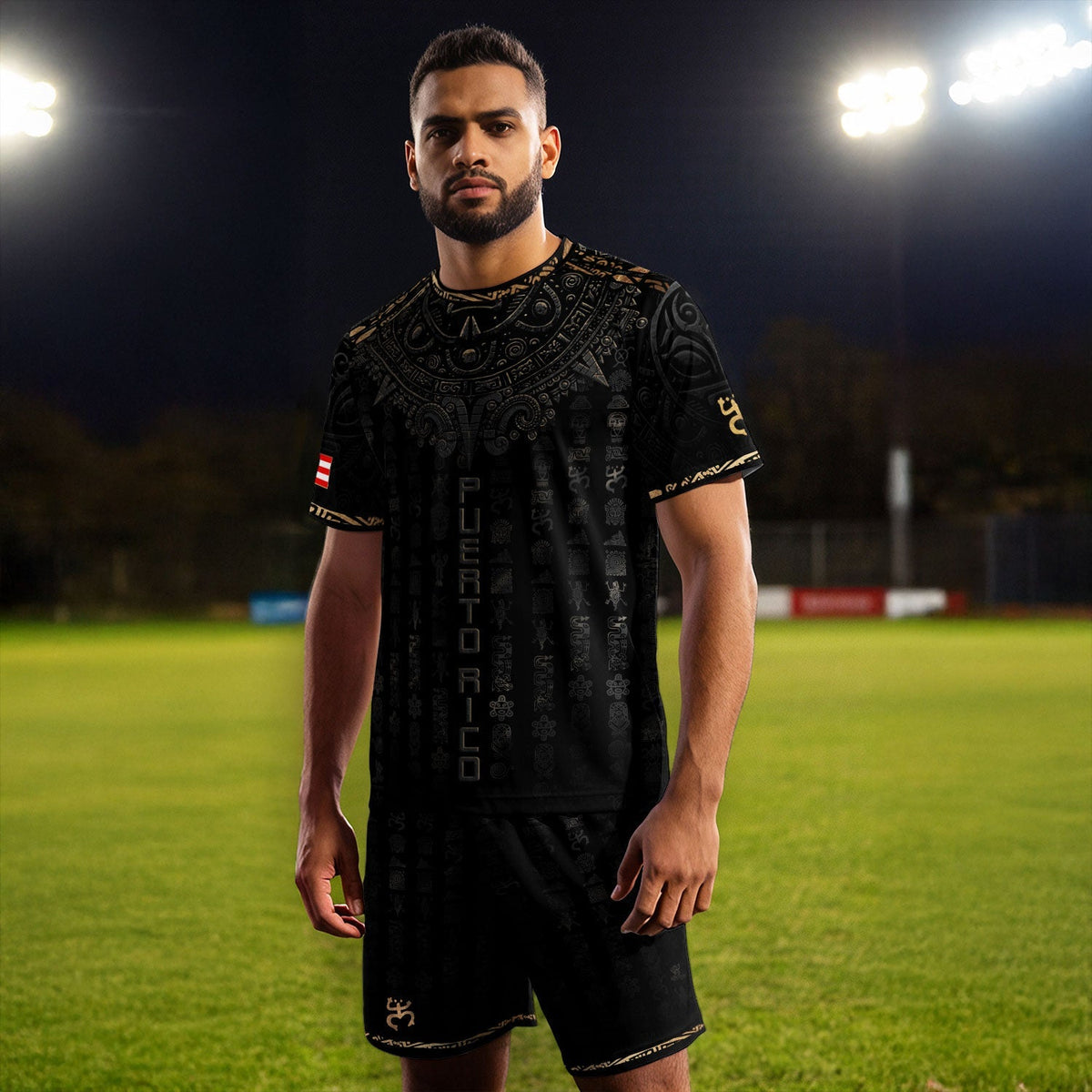 Puerto Rican Black Puerto Rico Soccer Jersey for Men and Women, for Mens, Trending Puerto Rico Jersey with Puerto Rico Shirt Appeal, Northryn Co.