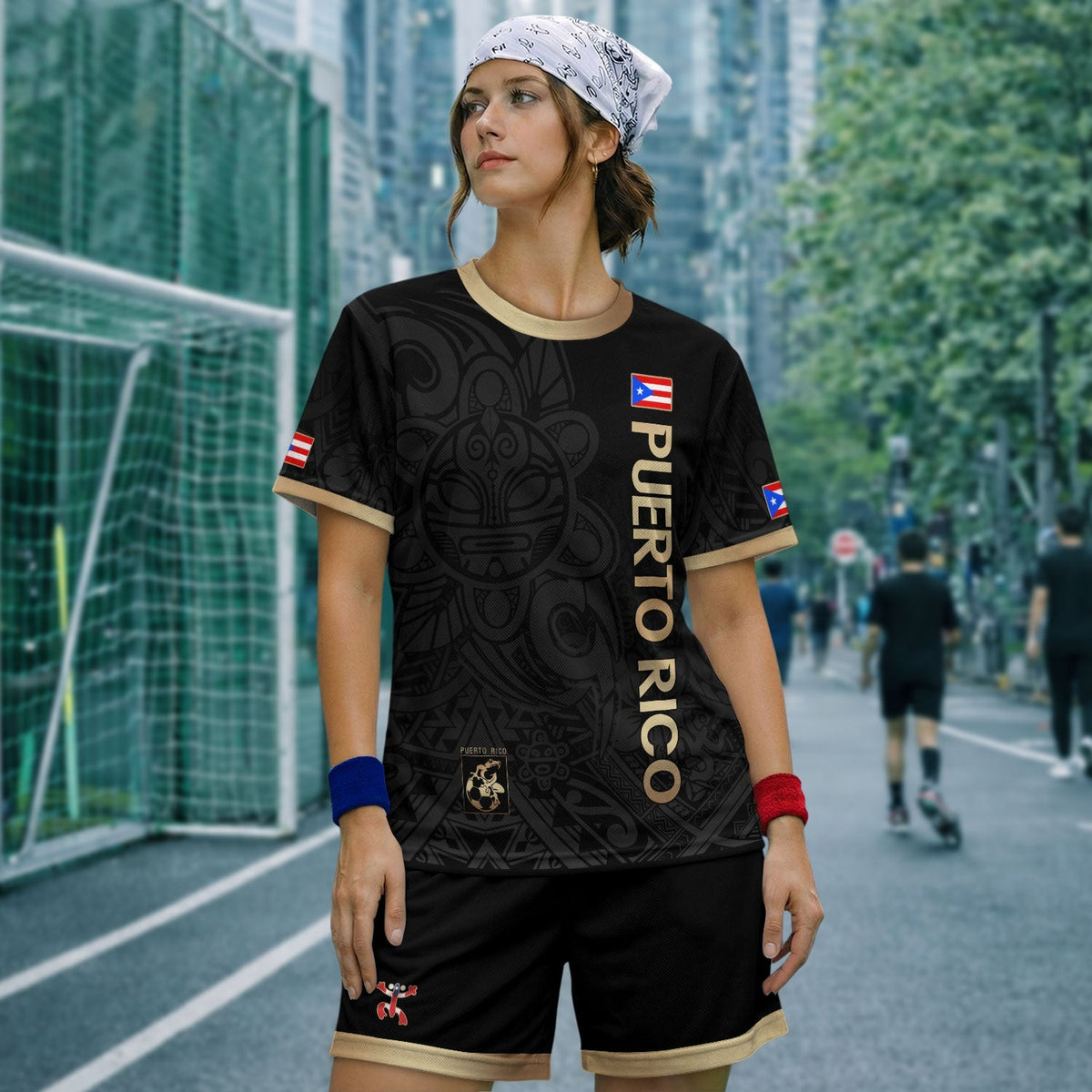 Puerto Rico Soccer Jersey in Black Gold for Men and Women, Coqui Frog Tribal Taino National, Puerto Rico Shirt and Puerto Rico Jersey, Northryn Co.