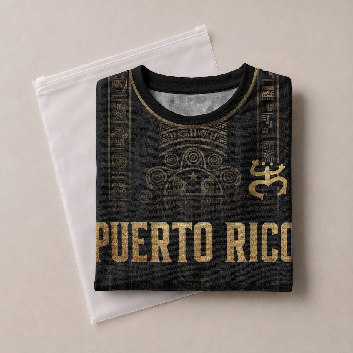 Taino Heritage Black Puerto Rico Soccer Jersey for Men and Women, Petroglyph, Trending Puerto Rico Shirt with Puerto Rico Jersey Appeal, Northryn Co.