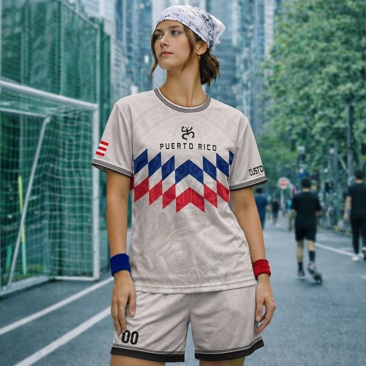 Custom Puerto Rico Soccer Jersey, White Lightweight Team Style, Puerto Rico Shirt for Men and Women as a Personalized Football Jersey, Northryn Co.