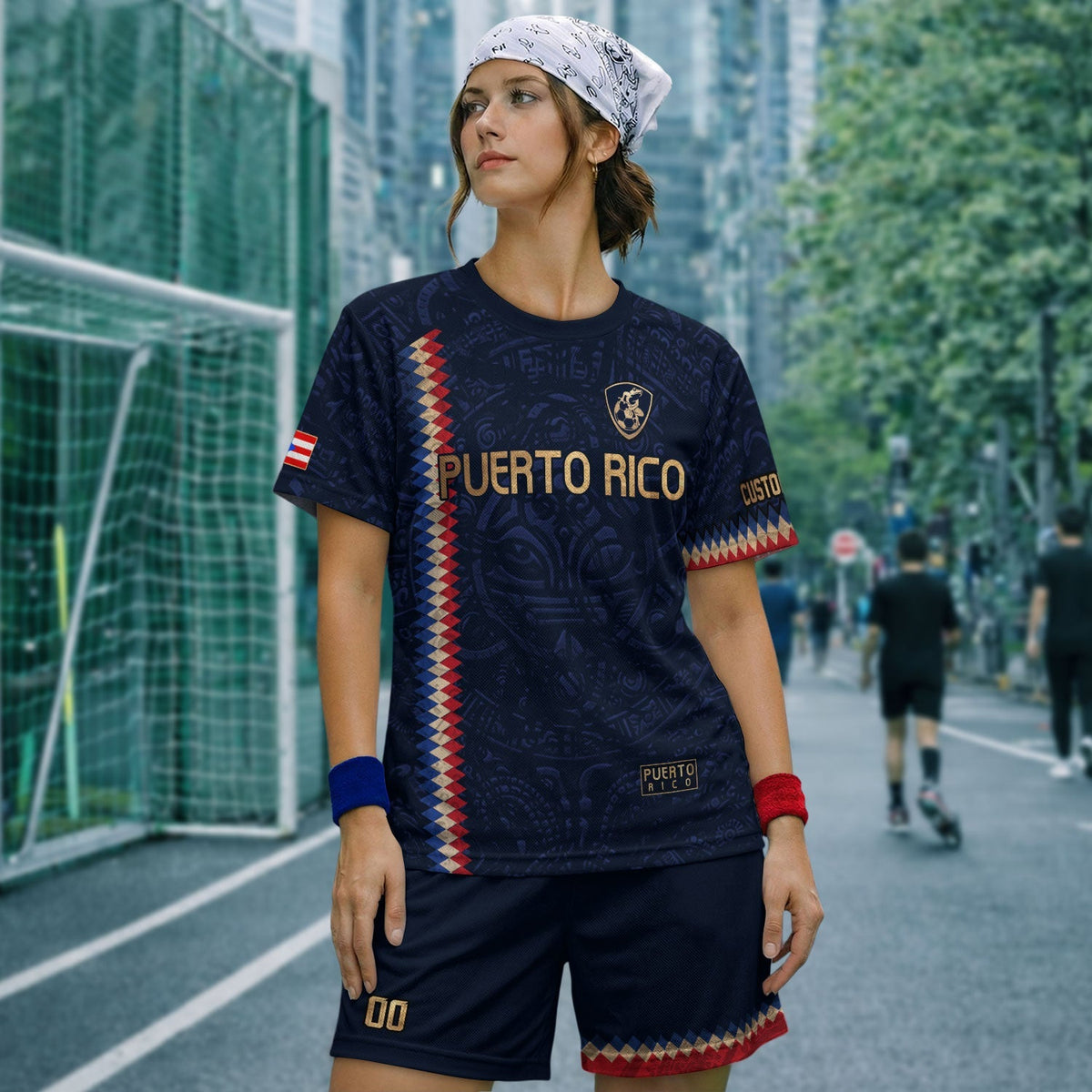Custom Puerto Rico Soccer Jersey for Men and Women, Navy Blue Puerto Rican Spirit, Personalized Football Jersey as a Puerto Rico Shirt, Northryn Co.