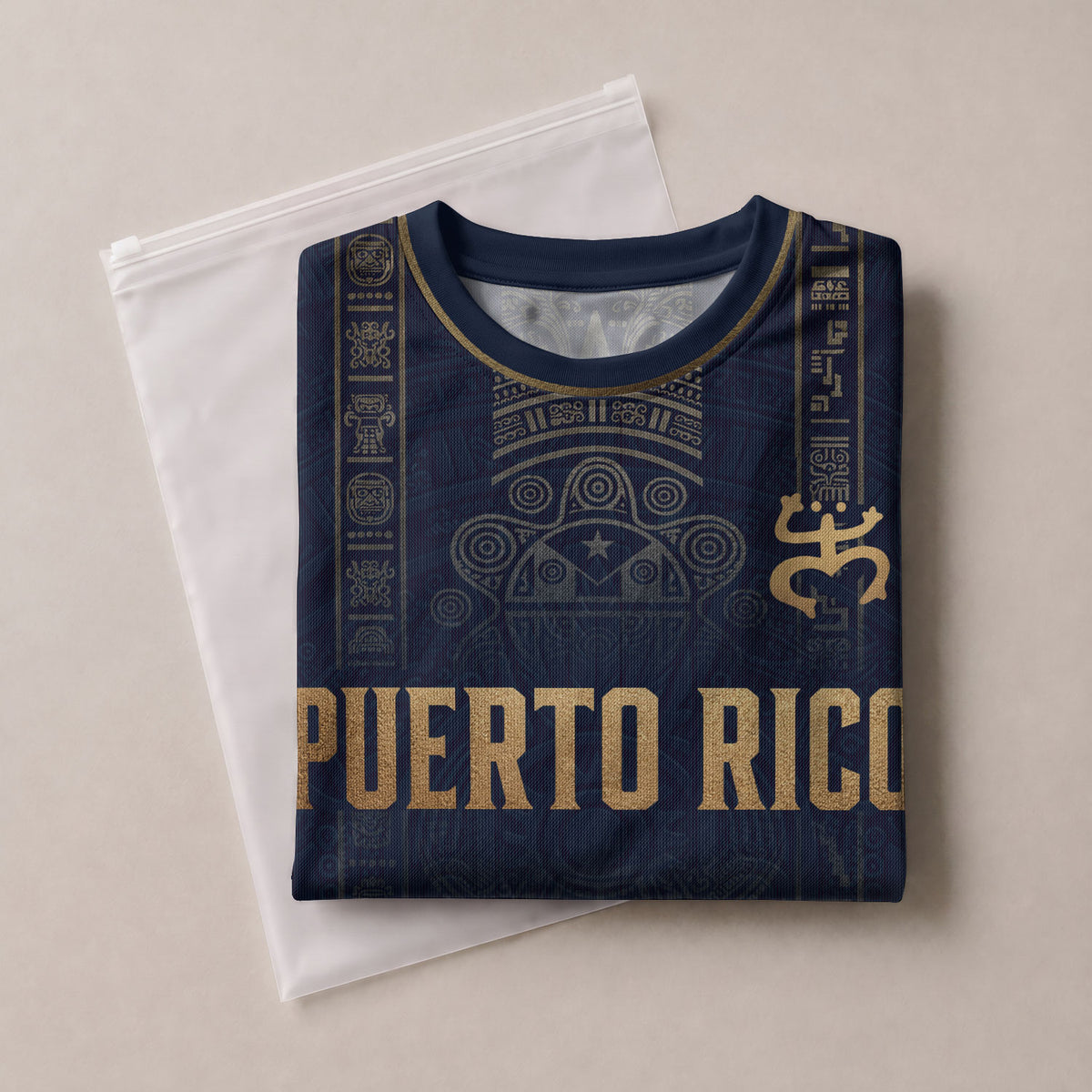 Navy Puerto Rico Soccer Jersey Men Boricua Taino Coqui Frog Culture Graphic