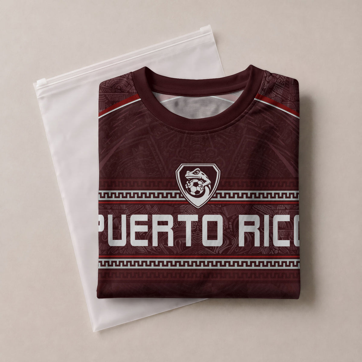 Camiseta de fútbol con máscara taína boricua azul marino de Puerto Rico, bandera tribal, orgullo nacional