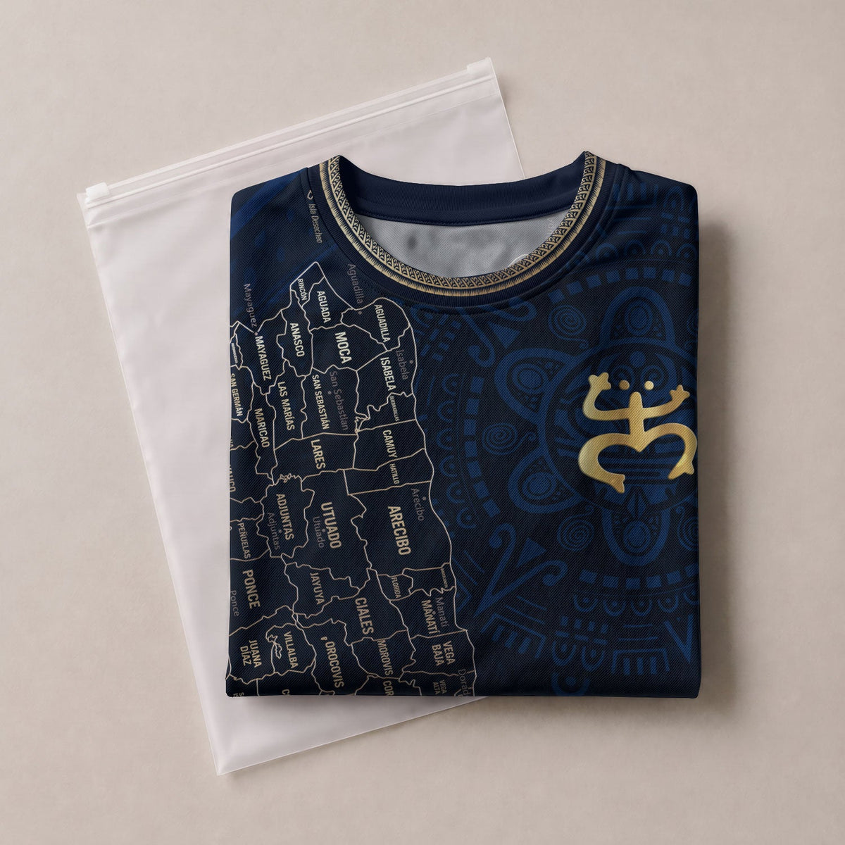 Map Boricua El Morro Puerto Rico Soccer Jersey Gold Navy Heritage, Coqui Frog Puerto Rico Jersey for Men and Women, Puerto Rico Shirt, Northryn Co.